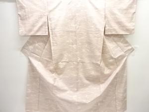 アンティーク　雲模様織り出し十日町紬着物